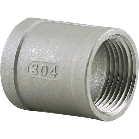 Plumbeeze PLUMB-EEZE 1/4 In. FIP Stainless Steel Coupling U2-SSC-02